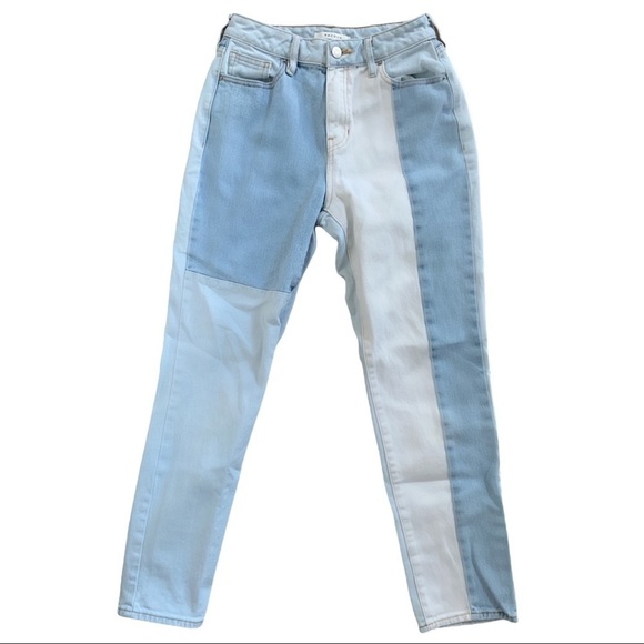 Pacsun Eco Hopper Patch Straight Leg High Rise Baddie Mom Jeans - Picture 4 of 9